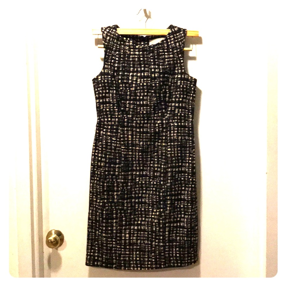 Classic tweed pencil dress